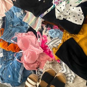 Young girl clothes and some shoes. Mostly size small.